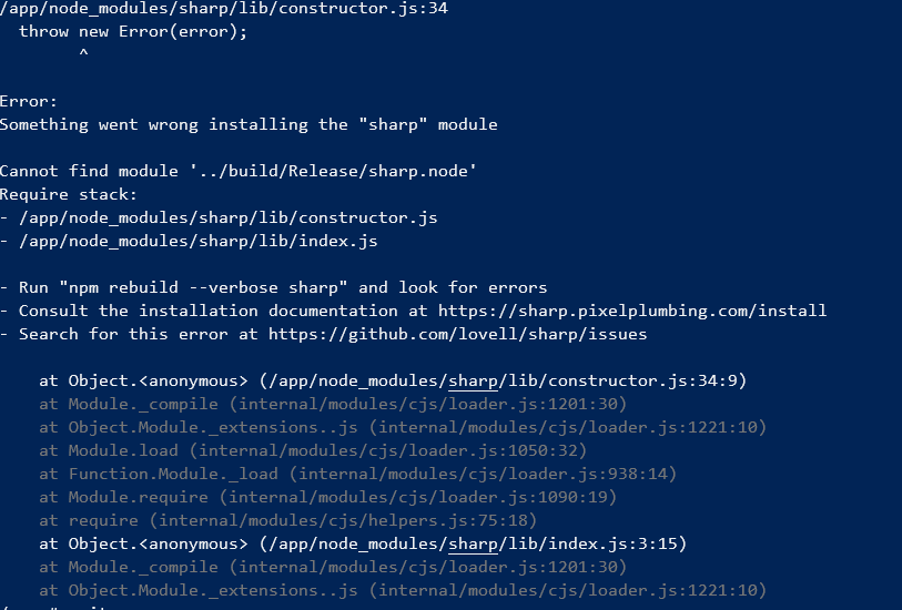 Solved: Cannot find module '../build/Release/sharp.node'